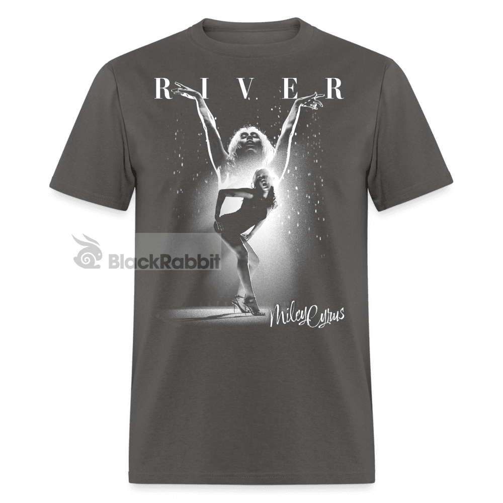 Miley Cyrus River Retro Vintage Unisex Classic T-Shirt - charcoal
