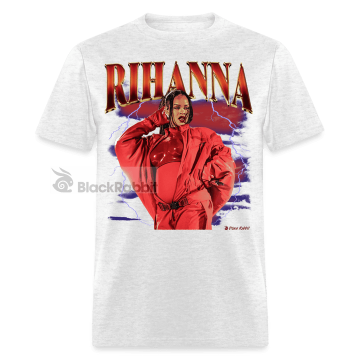 Pregnant Rihanna Half-Time Show Retro Vintage Bootleg Unisex Classic T-Shirt - light heather gray