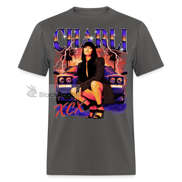 Charli XCX Retro Vintage Bootleg Unisex Classic T-Shirt - charcoal