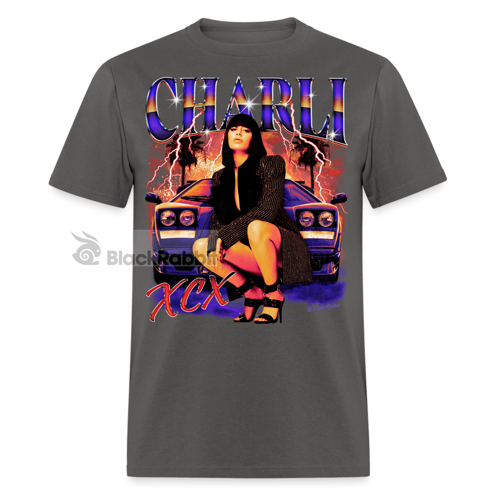 Charli XCX Retro Vintage Bootleg Unisex Classic T-Shirt - charcoal