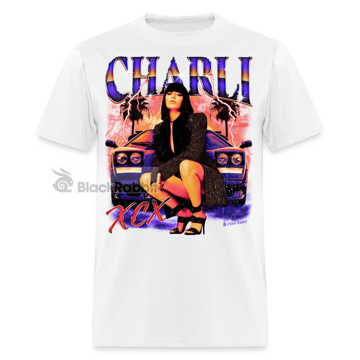 Charli XCX Retro Vintage Bootleg Unisex Classic T-Shirt - white