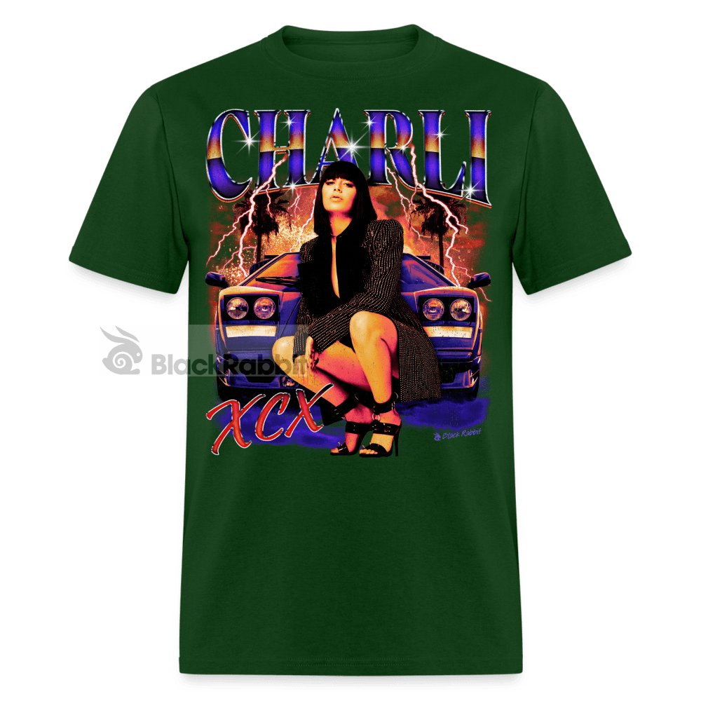 Charli XCX Retro Vintage Bootleg Unisex Classic T-Shirt - forest green