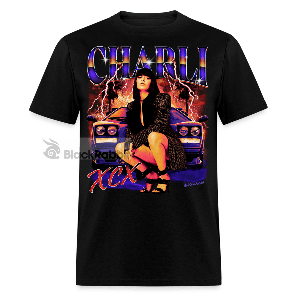 Charli XCX Retro Vintage Bootleg Unisex Classic T-Shirt - black