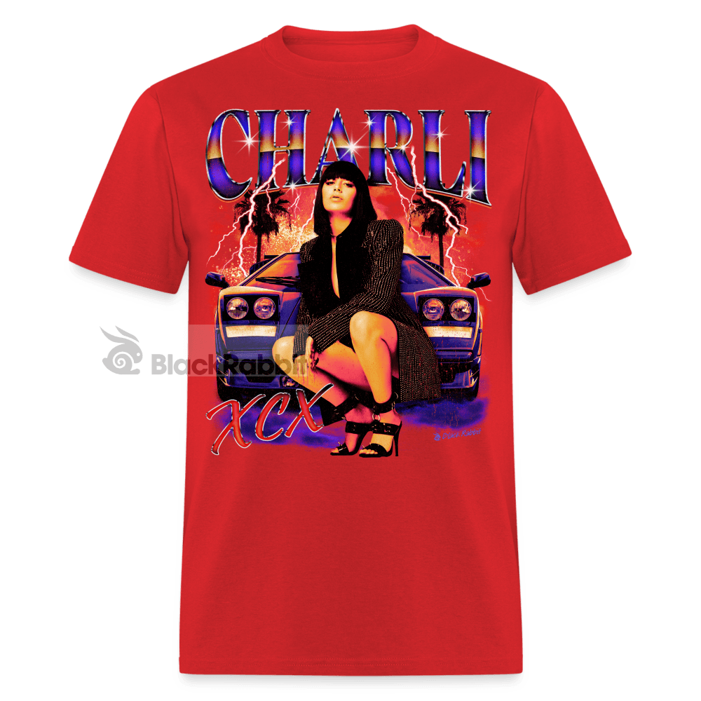 Charli XCX Retro Vintage Bootleg Unisex Classic T-Shirt - red