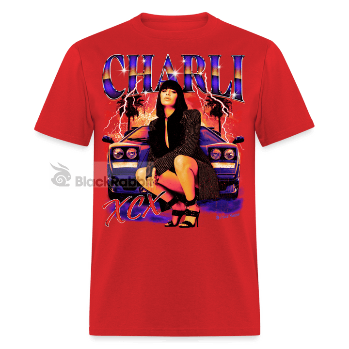 Charli XCX Retro Vintage Bootleg Unisex Classic T-Shirt - red