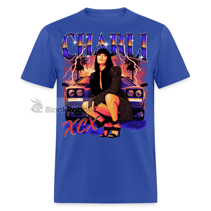 Charli XCX Retro Vintage Bootleg Unisex Classic T-Shirt - royal blue