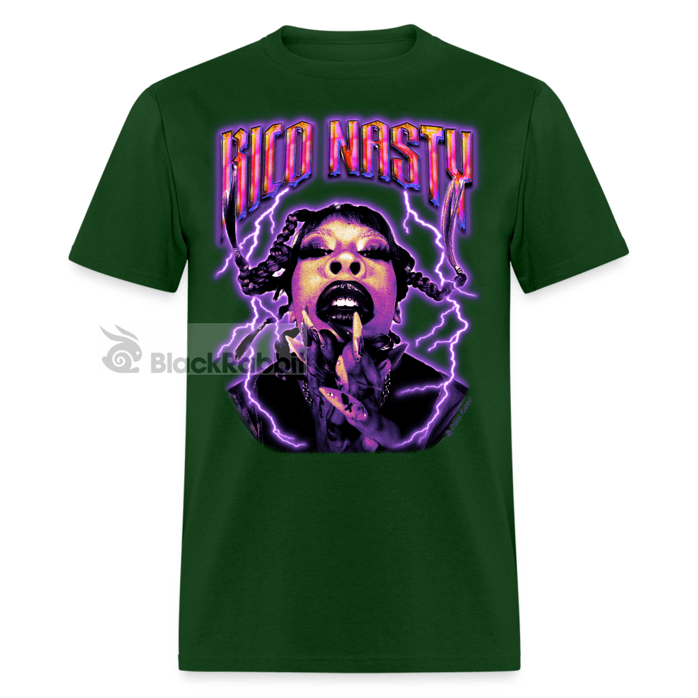 Rico Nasty Retro Vintage Bootleg Unisex Classic T-Shirt - forest green
