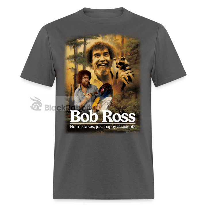 Bob Ross Happy Accidents 90s Retro Vintage Unisex Classic T-Shirt - charcoal
