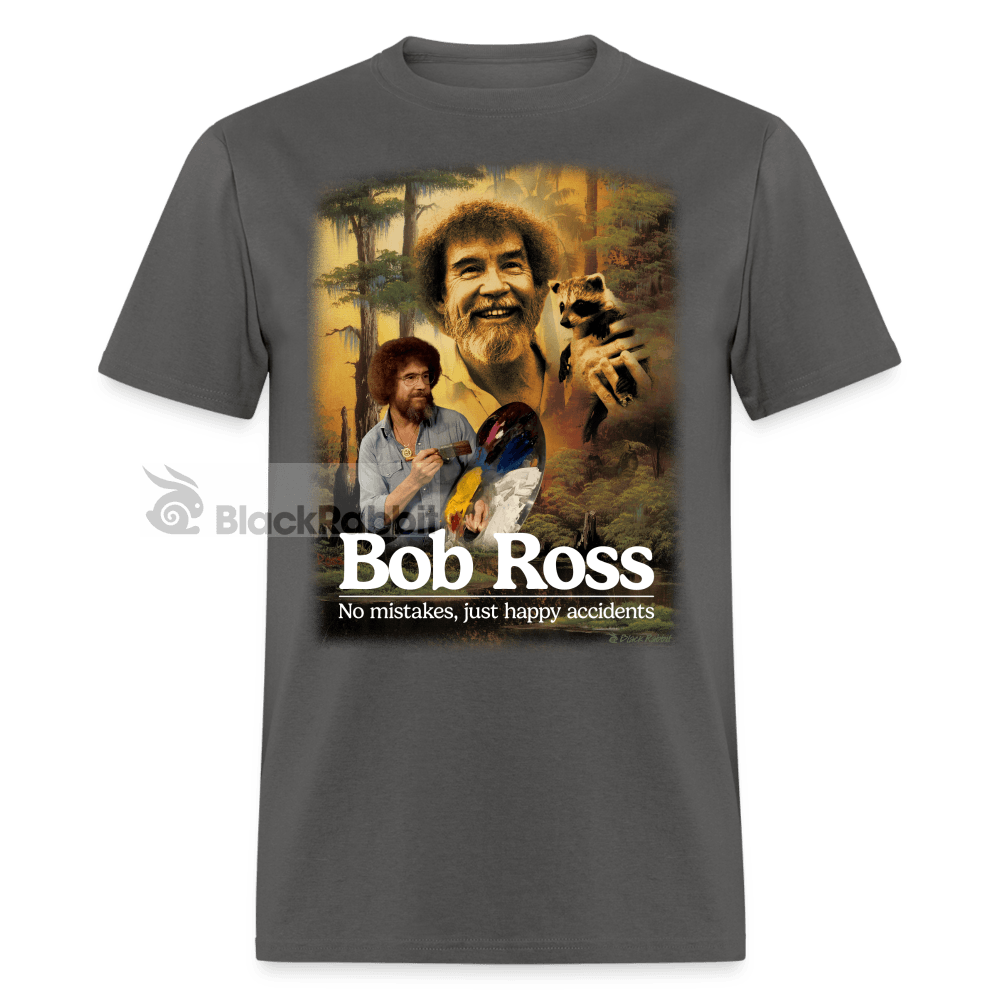 Bob Ross Happy Accidents 90s Retro Vintage Unisex Classic T-Shirt - charcoal