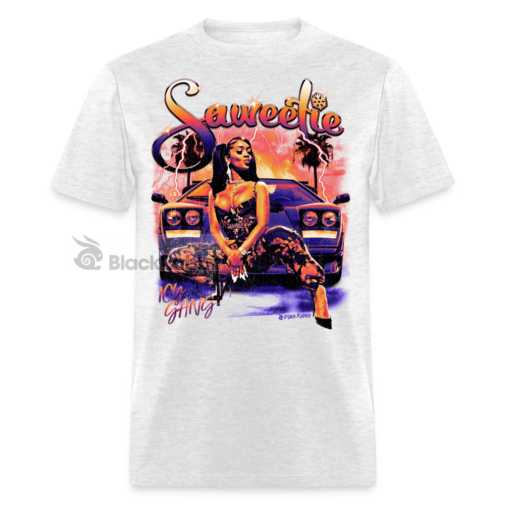 Saweetie Ice Gang Retro Vintage Bootleg Unisex Classic T-Shirt - light heather gray