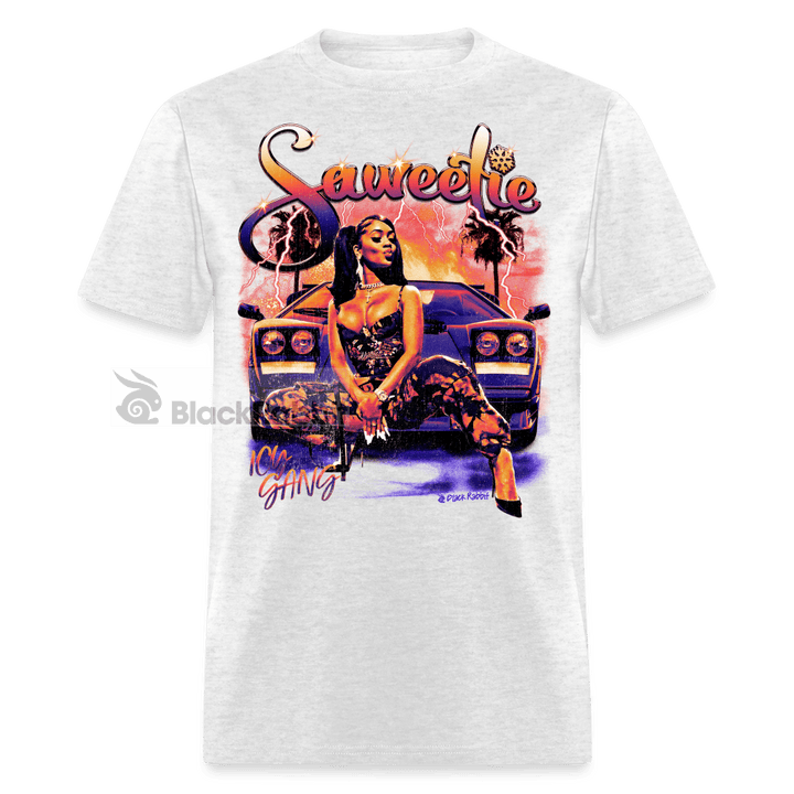 Saweetie Ice Gang Retro Vintage Bootleg Unisex Classic T-Shirt - light heather gray