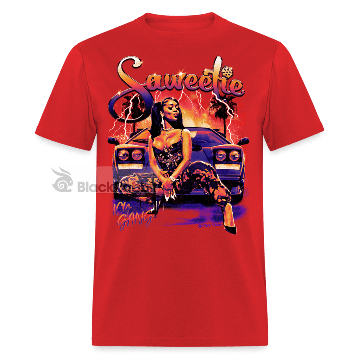 Saweetie Ice Gang Retro Vintage Bootleg Unisex Classic T-Shirt - red