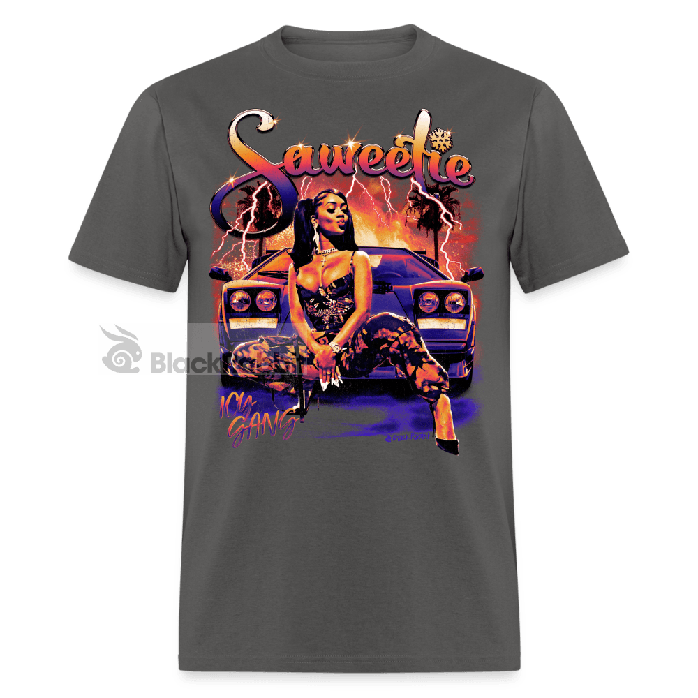 Saweetie Ice Gang Retro Vintage Bootleg Unisex Classic T-Shirt - charcoal