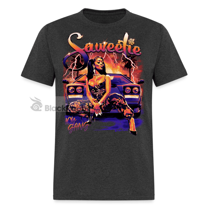 Saweetie Ice Gang Retro Vintage Bootleg Unisex Classic T-Shirt - heather black