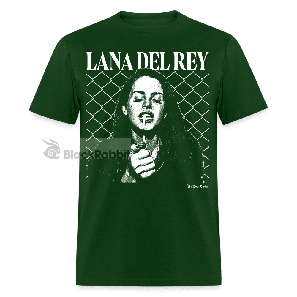 Lana Del Rey Smoking Retro Vintage Bootleg Unisex Classic T-Shirt - forest green