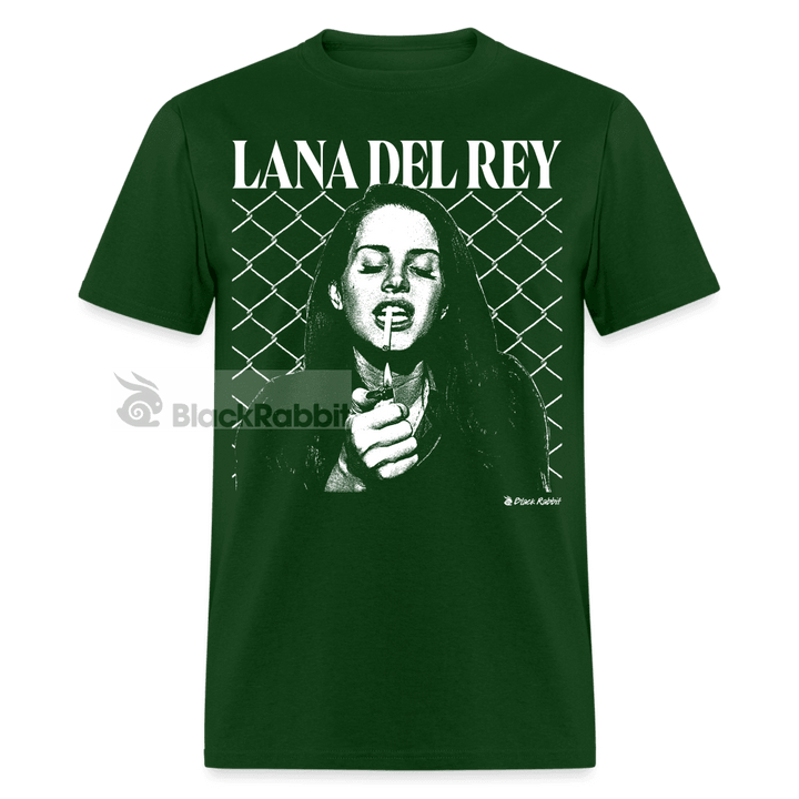 Lana Del Rey Smoking Retro Vintage Bootleg Unisex Classic T-Shirt - forest green