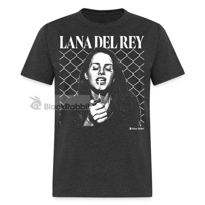 Lana Del Rey Smoking Retro Vintage Bootleg Unisex Classic T-Shirt - heather black
