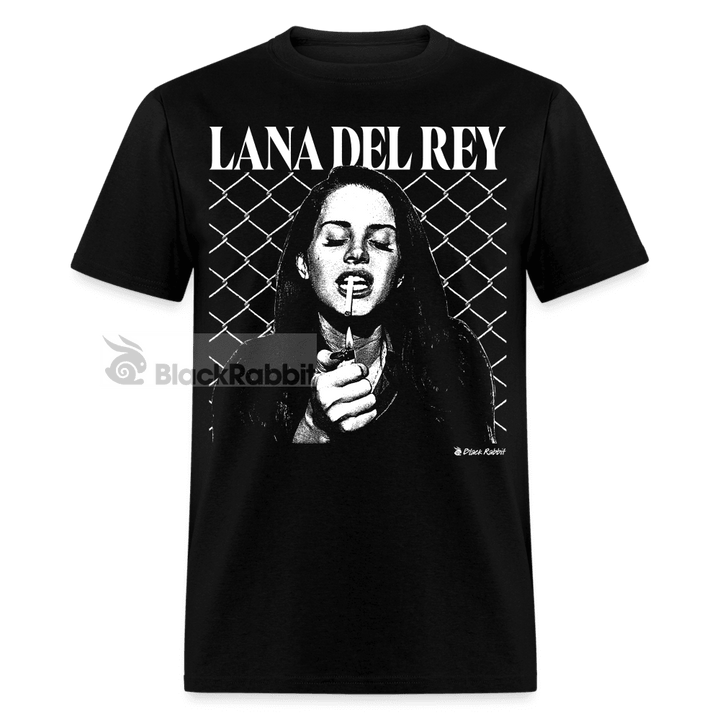 Lana Del Rey Smoking Retro Vintage Bootleg Unisex Classic T-Shirt - black
