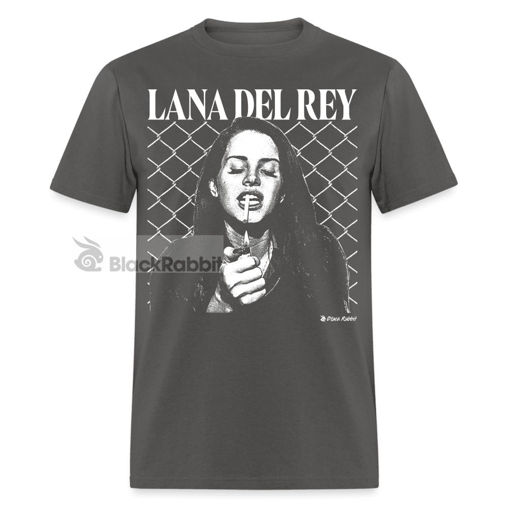 Lana Del Rey Smoking Retro Vintage Bootleg Unisex Classic T-Shirt - charcoal