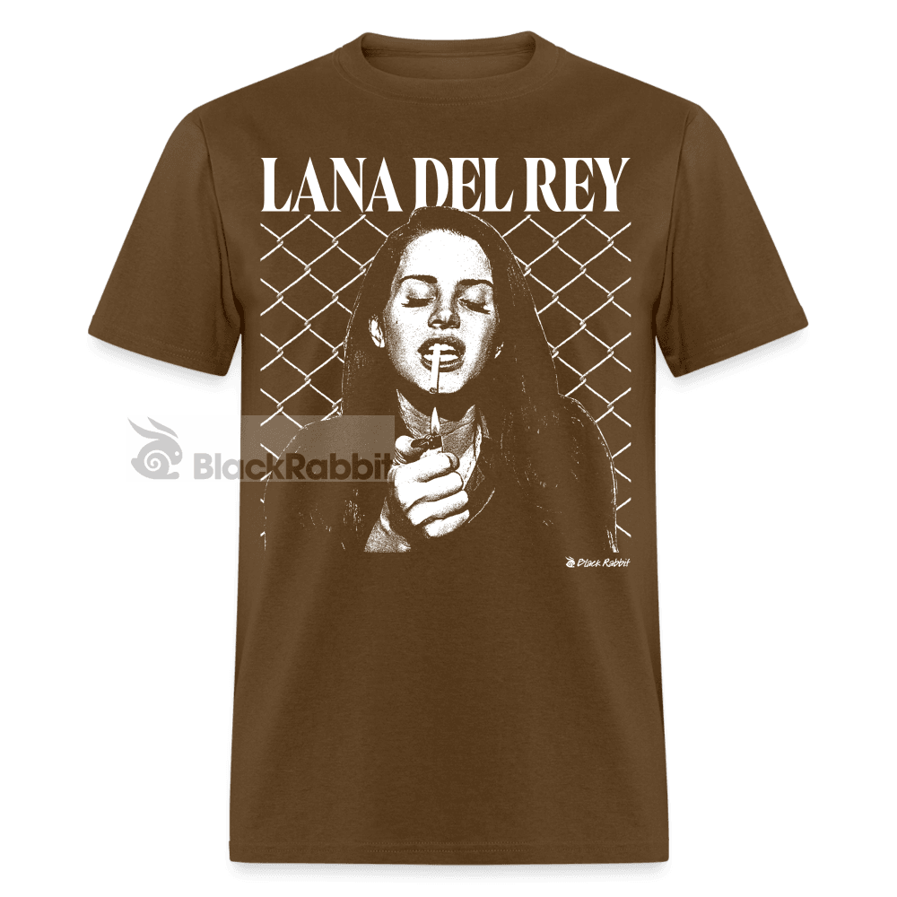 Lana Del Rey Smoking Retro Vintage Bootleg Unisex Classic T-Shirt - brown