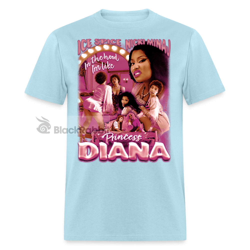 Ice Spice Nicki Minaj Princess Diana Retro Vintage Bootleg Unisex Classic T-Shirt - powder blue